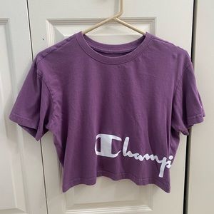 champion cropped tee